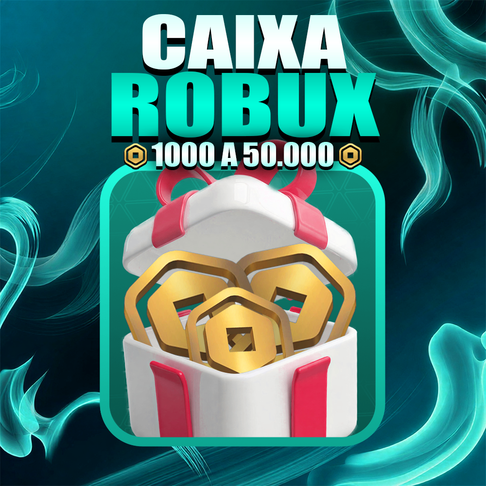 🔥 CAIXA ROBUX (TESTE SUA SORTE🍀)— CHANCES DE 1000 a 50.000 Robux! 🎁