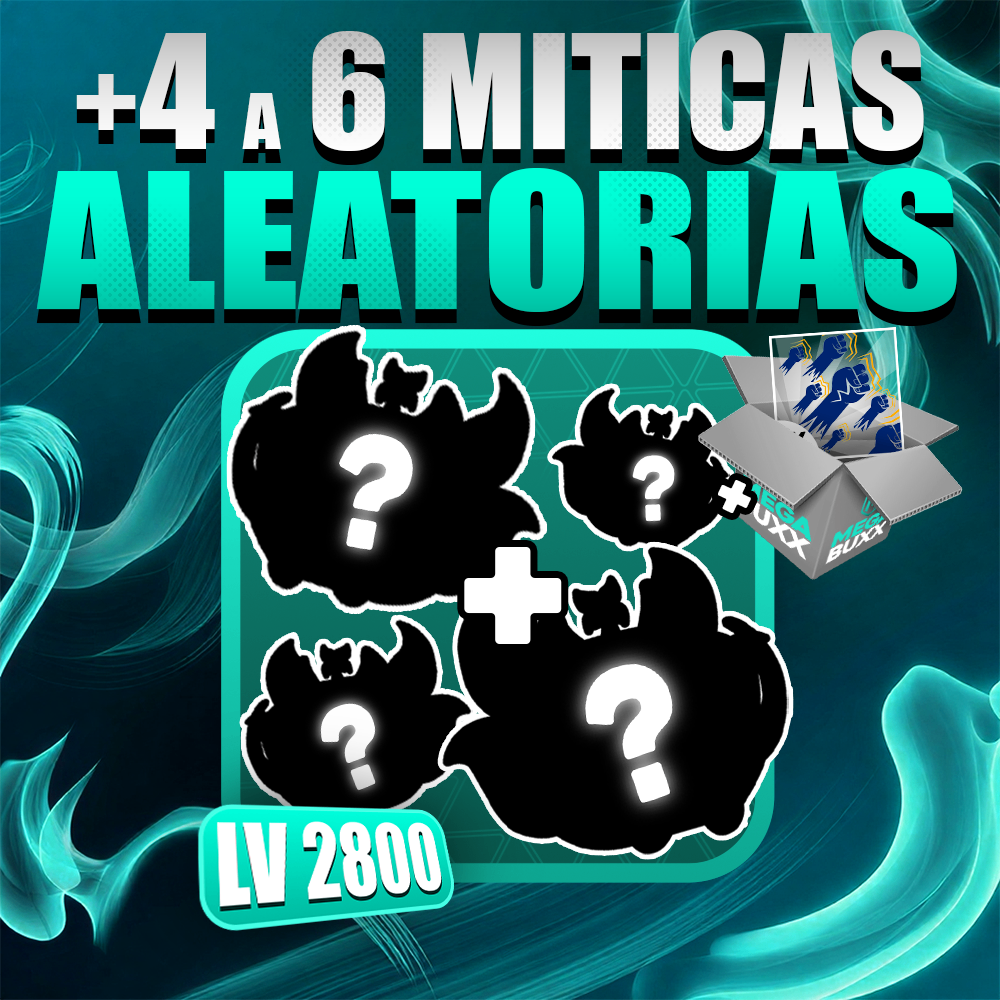 『 🎲 』4 a 6 FRUTAS MÍTICAS ALEATÓRIAS + GODHUMAN + LEVEL MÁX